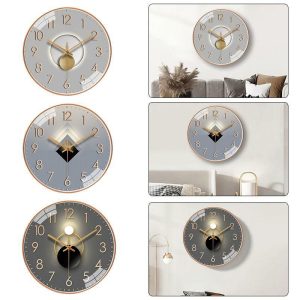 Clocks | 12-Inch Modern Minimalist Art Personalized Clock-Wall-Mounted Silent Clock  Decorative Wall Clock Clocks