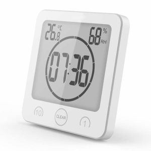 Clocks | 12/24 Hours Option Digital Clock Humidity Display White Clocks Clocks