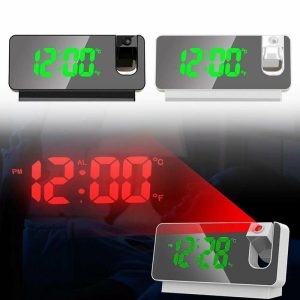 Clocks | 18.89.3Cm Alarm Clock Set Black Plastic White Durable Clocks black