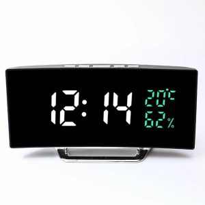 Clocks | Alarm Clock 166X84X45Mm 3 Light Luminance Level Black Shell Clocks as the picture