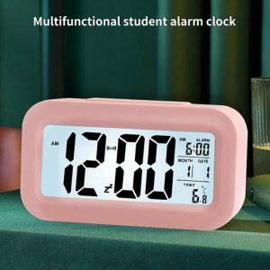 Clocks | Alarm Clock Mute Snooze Function Backlight Led Electronic Table Clock With Calendar For Home Clocks black