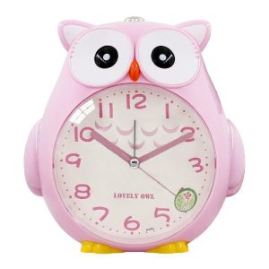 Clocks | Children Owl Music Alarm Clock Student Snooze Desk Clock Kid Bedroom Decoration Gift Clocks blue