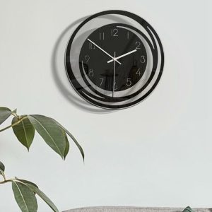 Clocks | Creative Home Living Room Decoration Acrylic Wall Clock Explosion Models Minimalist Nordic Style Transparent Clock Clocks black