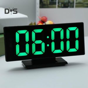 Clocks | Dayuansheng Digital Led Temperature Display Snooze Mirror Bedside Alarm Clock Timepiece Clocks black