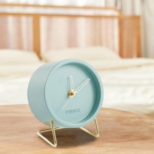 Clocks | Desk Desktop Table Clock Nordic Ins Style Creative Office Home Decoration Bedside Living Room Adornment Student Metal Clocks Clocks black