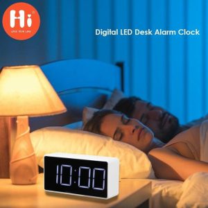 Clocks | Led Digital Alarm Clock With Usb Port Snooze Table Clock Electronic Clock Clocks black