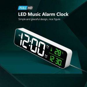 Clocks | Led Digital Alarm Clocks For Bedrooms Bedside With Snooze Digital Clock  With Usb Charger Large White Digit Display Big Easy F Clocks Clocks