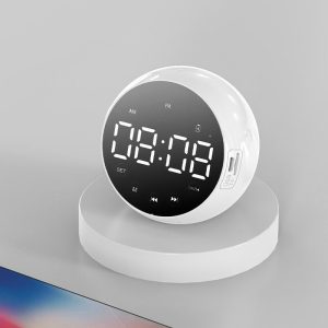 Clocks | Table Clock Bluetooth Wireless Audio Mini Led Mirror Digital Alarm Clock Temperature Weekend Display Desk Clock Clocks black