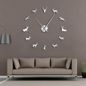 Clocks | Wall Clock Superior Movement Acrylic Hanging Clock 3D Diy Wall Clocks black