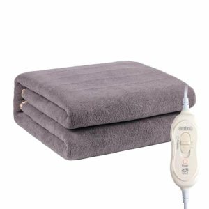 Curtain Decorative Accessories | Electric Heated Blanket Heating Pad Warm Flannel Blanket Fast Heating Winter Body Warmer Cozy Mattress Curtain Decorative Accessories brown