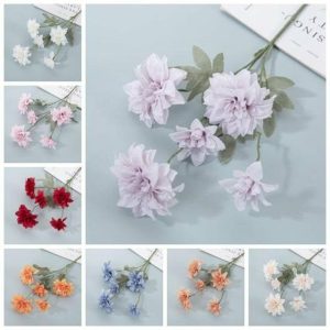 Curtain Decorative Accessories | Eye-Catching Simulation Flower Not Withered Exquisite Details Table Centerpiece Curtain Decorative Accessories blue