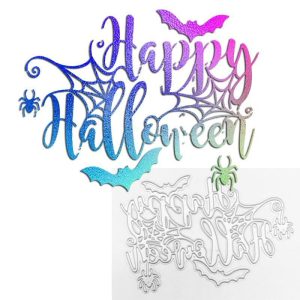 Curtain Decorative Accessories | Halloween Alphabet And Bat Pattern Scrapbooking Craft Die 3D Diy Festival Card Making  Happy Halloween Curtain Decorative Accessories Curtain Decorative Accessories