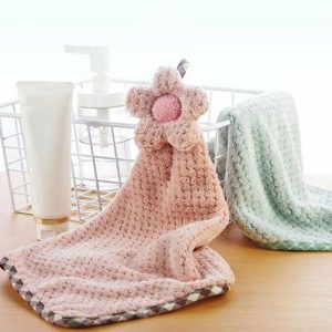 Curtain Decorative Accessories | Hand Towel Convenient Fast Drying Easy Clean Kitchen Towel Household Microfiber Hand Towel Kitchen Cleaning Cloth Daily Use Curtain Decorative Accessories coffee