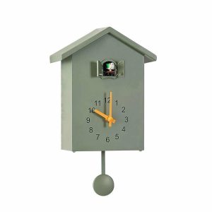 Curtain Decorative Accessories | Modern Cuckoo Clock Bird Hanging Watch Decoration Alarm Clocks Wall Clock For Kids Bedroom Kitchen Office Home Decor Clocks blue