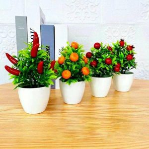 Curtain Decorative Accessories | Stunning Simulation Poted Plants Waterproof Plastic Table Top Ornaments Curtain Decorative Accessories Curtain Decorative Accessories