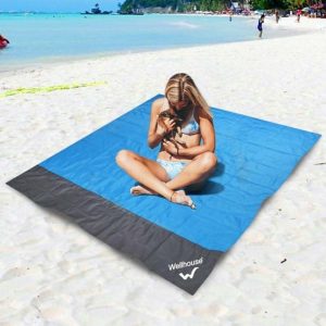 Curtain Decorative Accessories | Waterproof Beach Blanket Outdoor Portable Picnic Mat Camping Ground Mat Curtain Decorative Accessories army green