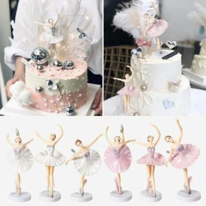 Figurines & Miniatures | 3Pcs/Set Ballerina Girl Appearance Beautiful Figurines With Base Realistic Shape Anti-Fade Wide Applications Cake Decoration Exquisite Details Figurines & Miniatures Figurines & Miniatures