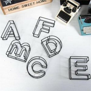 Figurines & Miniatures | Alphabet Statue Decorative No Odor Long Lasting Cute Adding Vitality Artistic Sign Home Decor Figurines & Miniatures black