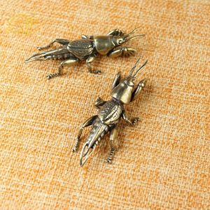 Figurines & Miniatures | Antique Insect Figurines Miniatures Tea Pet Ornament Pure Copper Field Cricket Statue Desktop Decoration Collection Crafts Decor Figurines & Miniatures Figurines & Miniatures