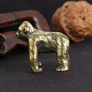 Figurines & Miniatures | Brass Figurine Lustrous Collectible Casting Practical Antique Small Orangutan Sculpture Car Decor Figurines & Miniatures Figurines & Miniatures