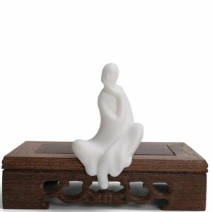 Figurines & Miniatures | Buddha Statue Compact Smooth Sturdy Creative Ornamental Imitated Monk Miniature Office Decor Figurines & Miniatures as the picture