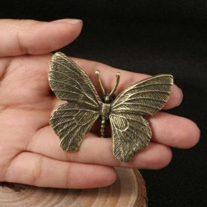 Figurines & Miniatures | Butterfly Figurine Miniatures Desktop Ornament Waterproof Realistic Diy Insect Statue Home Decoration Crafts Accessories Figurines & Miniatures antique bronze