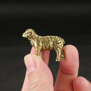 Figurines & Miniatures | Childlike Sturdy Chic Solid Clear Lines Sheep Sculpture Ornament Figurines & Miniatures Figurines & Miniatures