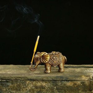 Figurines & Miniatures | Copper Lucky Elephant Small Ornaments Brass Blessing Elephants Miniature Figurine Antique Bronze Animal Statue Craft Decor Figurines & Miniatures Figurines & Miniatures