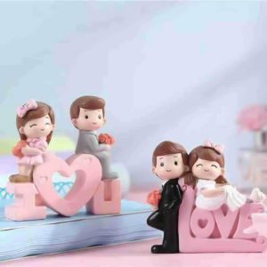 Figurines & Miniatures | Couple Dolls Fantastic Anti-Rust Romantic Cake 2 Styles Add Topper Ornament For Gifts Figurines & Miniatures Figurines & Miniatures