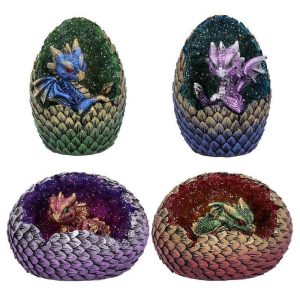 Figurines & Miniatures | Dragon Statue Dragon Egg Resin Decor Dragon Figurines Sparkling Collectible Figurines Gift For Boys And Men Figurines & Miniatures Figurines & Miniatures