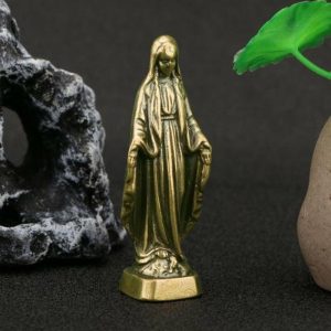 Figurines & Miniatures | Fashion Virgin Mary Sculpture Nice-Looking Mini Size Benison Figurines & Miniatures coffee