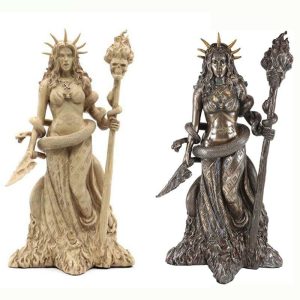 Figurines & Miniatures | Greek Mythology Hecate Goddess Statue Angel Dancer Sorceress Figure Ornament Wine Cooler Office Desktop Home Decoration Figurines & Miniatures brown