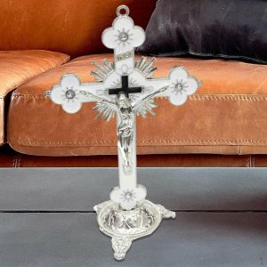 Figurines & Miniatures | On Statue Tabletop Crucifix Home Decor Religious Gifts Figurines & Miniatures as the picture