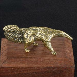 Figurines & Miniatures | Retro Brass Cute Animal Figurines Miniatures Tea Pet Small Statue Crafts Collection Desktop Ornament Home Decoration Accessories Figurines & Miniatures Figurines & Miniatures