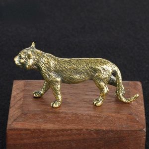 Figurines & Miniatures | Retro Brass Zodiac Tiger Figurine Miniature Tea Pet Animal  Statue Crafts Collection Office Desk Ornament Home Decorations Figurines & Miniatures Figurines & Miniatures