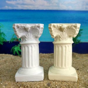 Figurines & Miniatures | Roman Columns Micro Landscape Decoration Ancient Scene Decoration Greek Architectural Ornaments Figurines & Miniatures beige