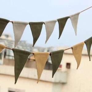 Flags, Banners & Accessories | 1 Set Camping Bunting Garland Easy To Install Adjustable Distance Flags Banner Flags, Banners & Accessories black