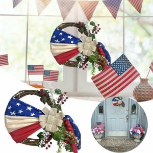 Flags, Banners & Accessories | Independence Day Decoration American Flag Simulation Flower Garland Independence Day Party Hanging Door Hanging Flags, Banners & Accessories Flags, Banners & Accessories