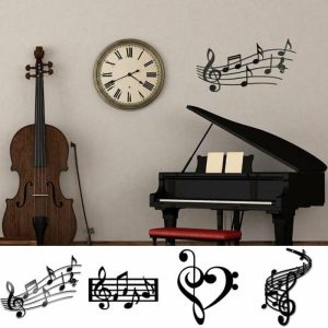 Flags, Banners & Accessories | Wall Pendant Artistic Metal Music Note Wall Ornament Smooth Surface Elegant Wall Decoration Flags, Banners & Accessories Flags, Banners & Accessories