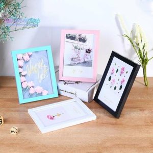 Frame | 1 Set 5 Inch Photo Frame – Patchwork Waterproof Thickened Decorative Foam Wall Hanging Photo Display Frame, Household Supply Frame black