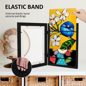 Frame | 3-1Pcs Magnetic Children Art Frames Changeable Photo Storage Frame Kids Frametory For Poster Photo Drawing Paintings Display Frame beige