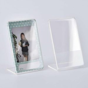 Frame | Acrylic Mini Photo Frame Holder Standing Rack Clear Photos Frames Shelf For Home Bedroom Dormitory Office Desktop Decor Frame Frame