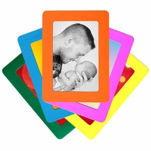 Frame | Colorful Magnetic Picture Frames 11.816Cm Photo Magnets Photoframe Refrigerato Frame black