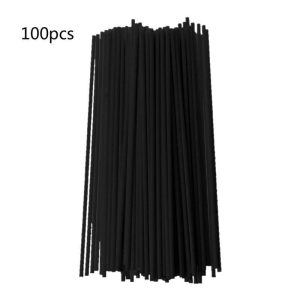 Incense & Incense Burners | 100Pcs 19Cmx3Mm Fiber Sticks Diffuser Aromatherapy Volatile Rod For Home Fragrance Diffuser Home Decoration Incense & Incense Burners black