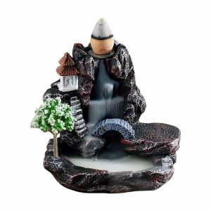 Incense & Incense Burners | Backflow Incense Burner – Ceramic Backflow Incense Holder – Incense Holder – Zen Decor For Sandalwood, Interior Bedroom Aromatherapy Incense & Incense Burners as the picture