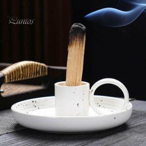 Incense & Incense Burners | Ceramic Incense Burner Holder Sturdy Burners No Tipping Creative Censer Holder For Meditation Healing Incense & Incense Burners black white