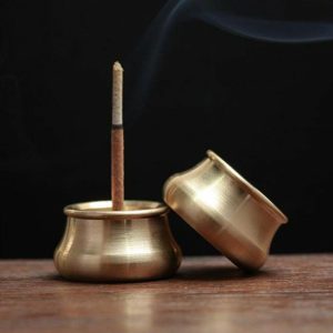 Incense & Incense Burners | Durable Incense Holder Round Corners Golden Comfortable Touch Incense & Incense Burners golden