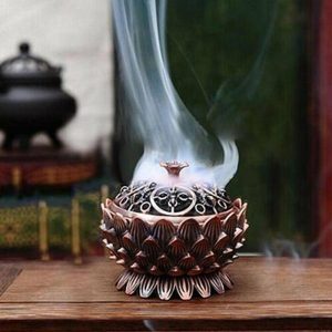 Incense & Incense Burners | Fashion Home Lotus Incense Burner Aromatherapy Auspicious Tea Ceremony Craft Decoration Utensils Lotus Incense Burner Incense & Incense Burners blue