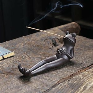 Incense & Incense Burners | Incense Burner Zen Smoke Ceramic Style Animal Shape Slow Frog-Shaped Incense Stick Holder Home Decor For Daily Incense & Incense Burners Incense & Incense Burners