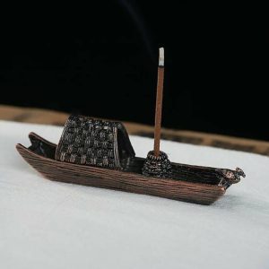 Incense & Incense Burners | Incense Stick Holder Antique Elegent Style Chinese Style Incense Equipment Black-Awning Party Boat Incense Gifts Ash For Household Decoration Incense & Incense Burners bronze